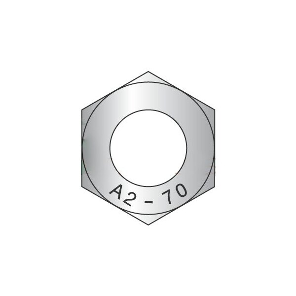 Newport Fasteners Hex Nut, M24-3.00, 18-8 Stainless Steel, Not Graded, Plain, 125 PK 901554 - main